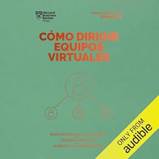 Diseño de la portada del título Cómo dirigir equipos virtuales