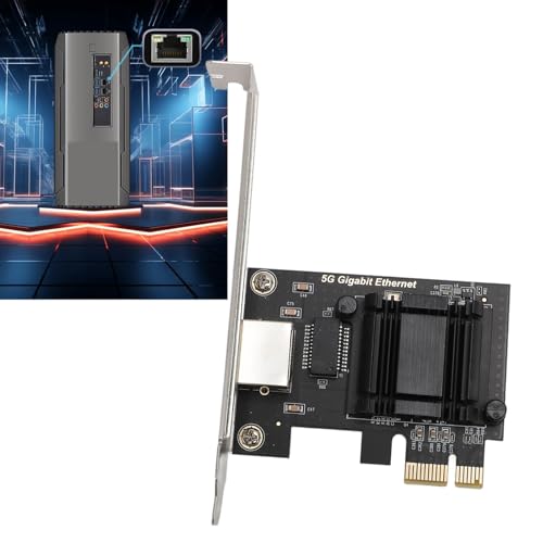 Tarjeta de Red PCIe 5 Gbps, Adaptador de Red PCIe a RJ45, Tarjeta NIC PCIe de Alta Velocidad para Windows 10 y 11, Linux, Interfaz PCIe x1 3.1 miniatura 6