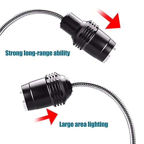 Magnetische Grillleuchten, LED -Arbeitslampen mit flexiblen Schwanenhals und Seitenlampe BBQ Grillzubehör für Outdoor