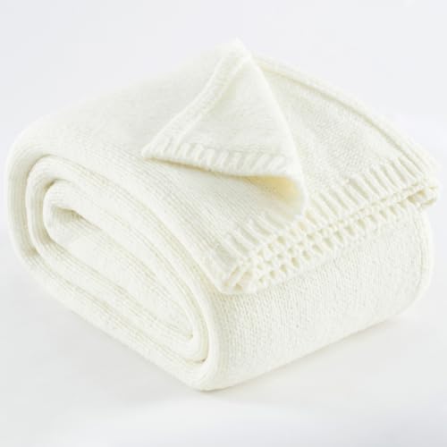 Carriediosa Wool Blend Knit Throw Blanket (50x60)