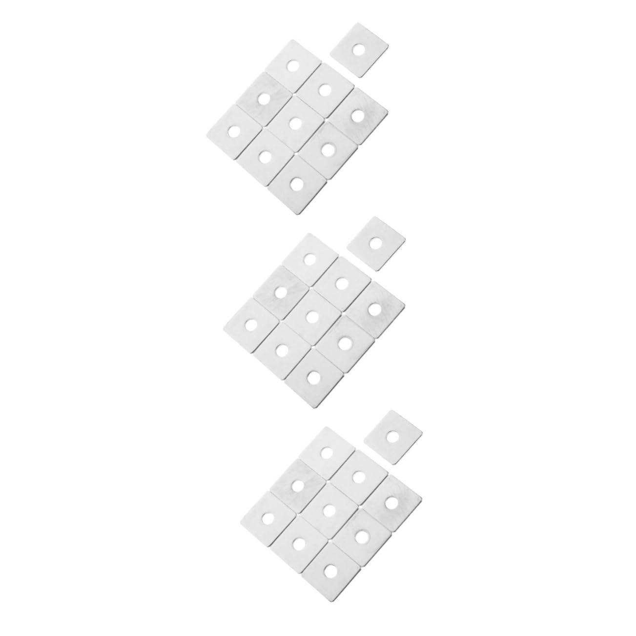 30pcs Square Flat Washers Heavy Duty Plaster Repair Washers for Construction for Structural Support and Framing Applications