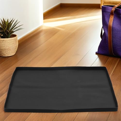 Alfombrilla de silicona para mini nevera anti fugas con borde elevado contra derrames 3