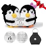 Gkmamrg Partner Positive Pinguin Jahrestag Geschenk für ihn sie, Hochzeitsgeschenk Pocket Hug Partner Ich Liebe Dich Geschenke - Pinguin Puppe Geschenk (Klassisch)