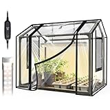 Bstrip Indoor Greenhouse with Grow Light, Mini PVC Tent...