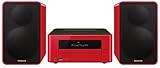ONKYO CS-265 Minicadena de música para Uso doméstico Rojo 40 W - Microcadena (Minicadena de música para Uso doméstico, Rojo, 40 W, De 2 vías, 10...