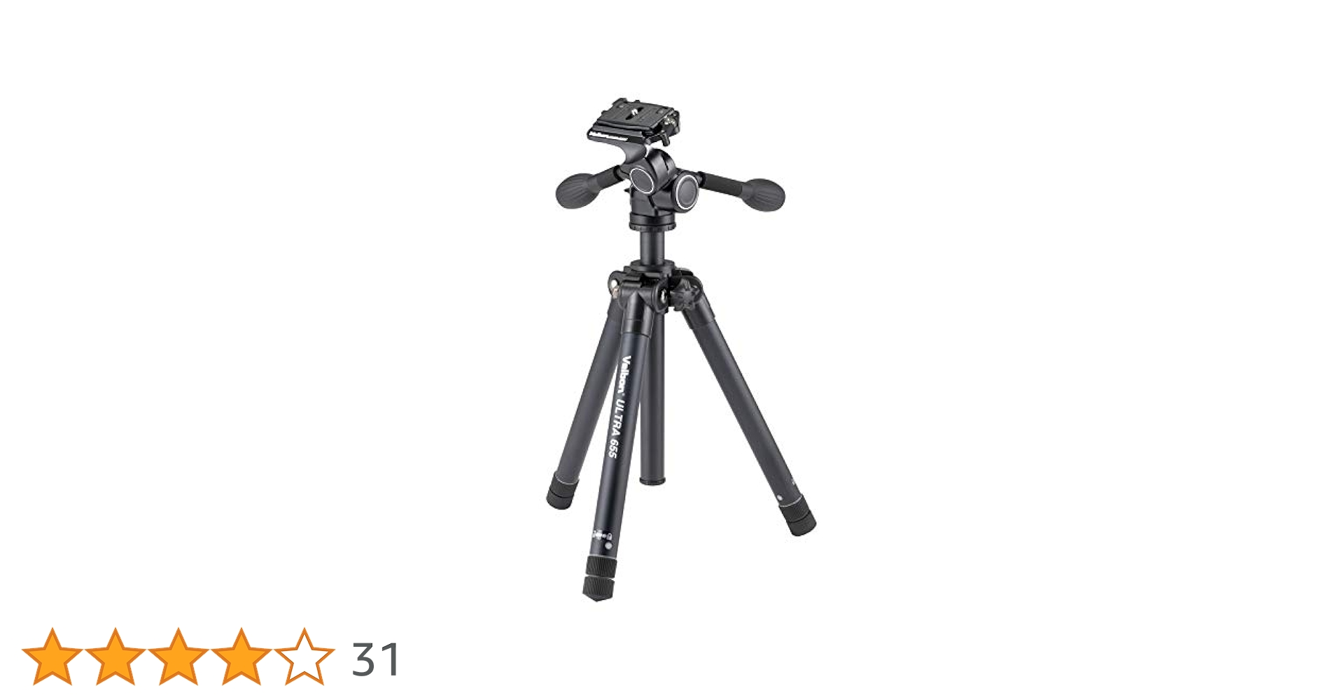 本格　カメラ三脚　2点セット　velbon ultra555 Velbon（ベルボン） 中型アルミ製三脚 ウルトラ 555 - ハクバ