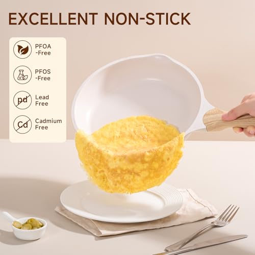 Image of JEETEE 23pcs Pots and Pans Set Non Stick, White Cookware Sets for Kitchen