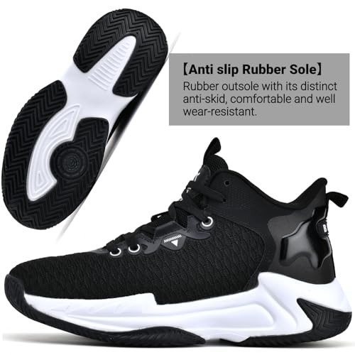 Image of Beita Mens Basketball Shoes High Upper Breathable Sports Shoes Anti Slip