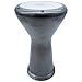 New ! Sombaty Darbuka Drum Gawharet El Fan Metal Doumbek GEF Sombaty (Silver/Black)