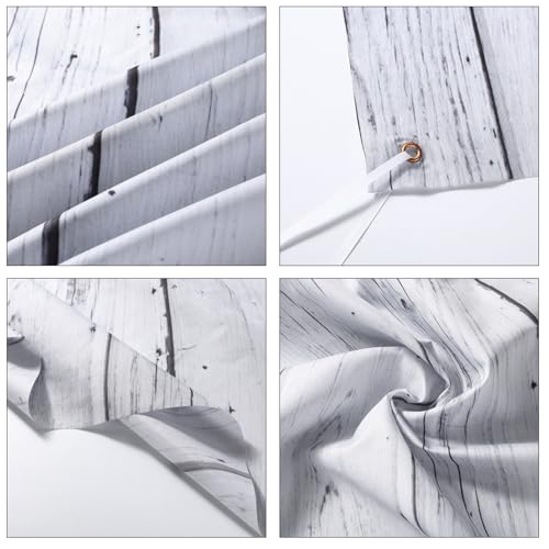 Fondo Vintage de Madera 8x6 ft Blanco Gris para Fotografía miniatura 5