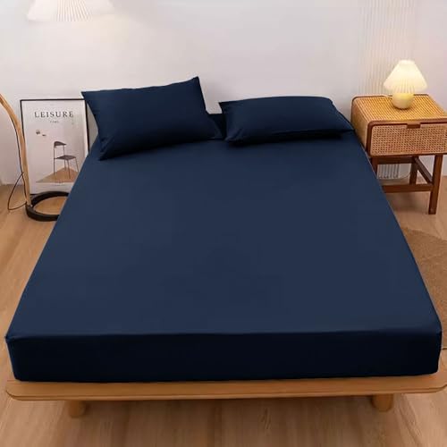 AULIFLOWER �{�b�N�X�V�[�c �_�u�� �x�b�h�V�[�c �x�b�h�J�o�[ �z������ �V�[�c ����5 cm�`30 cm�̃}�b�g���X�ɓK���Ă��܂� �}�b�g���X�J�o�[ ���ɗD���� �􂦂� �I�[���V�[�Y�� ���K 140×200cm �l�[�r�[
