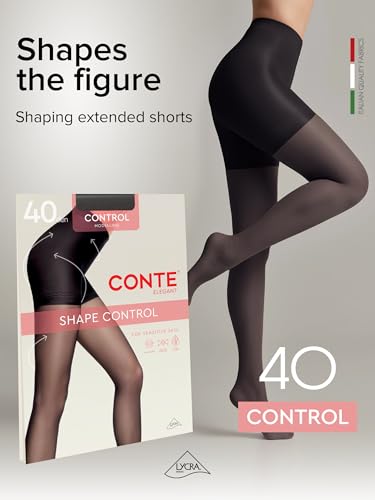 Image of Conte Body Shaping Semi Opaque Compression Tights Pantyhose Control 40 Den