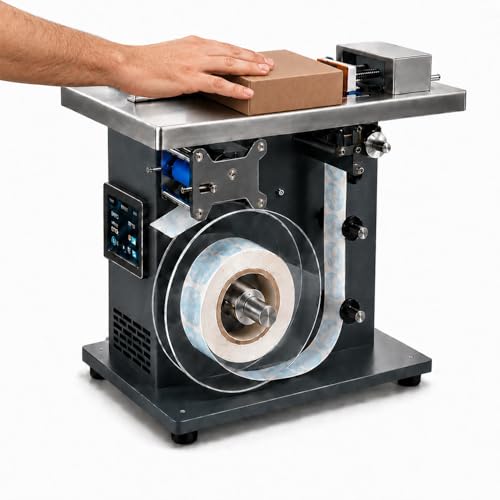 Máquina etiquetadora automática para envases de alimentos y cosméticos