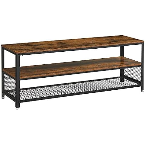 VASAGLE Mueble TV de hasta 60 Pulgadas con Marco Metálico Cover
