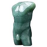 TORONG 3 Inch Male Model Body Crystal Sculpture Natural Green Aventurine Figurine Hand Carved Home Office Decor Crafts Energy Healing Stone Crystal Statue Aventurine