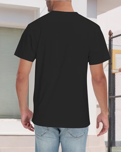 Senshomi® Men's Tech T-Shirts 100% Cotton Water/Drinks-Repellent Undershirts Comfort Summer Tees (TechTee Pro E)4