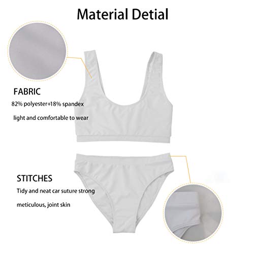 Belize Flag Bikini Sets Two Piece Swimsuit Low Scoop Crop Top High Waisted Cheeky Bottoms Women4