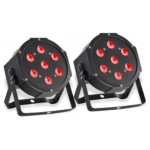 DJCLUB 7X12W RGBW DMX Stage Lights Cover