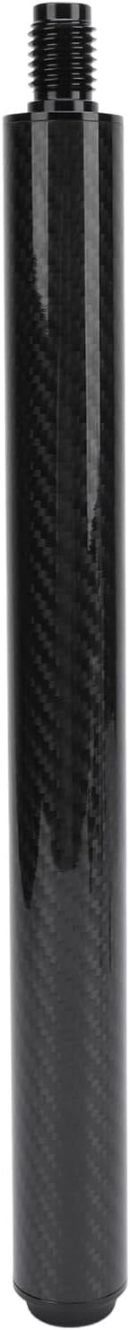 12in Pool Extension, Carbon Billiard Extender, Lightweight Pool Stick Extension for Billiard, Quick Install and Removal with Storage for Enhanced