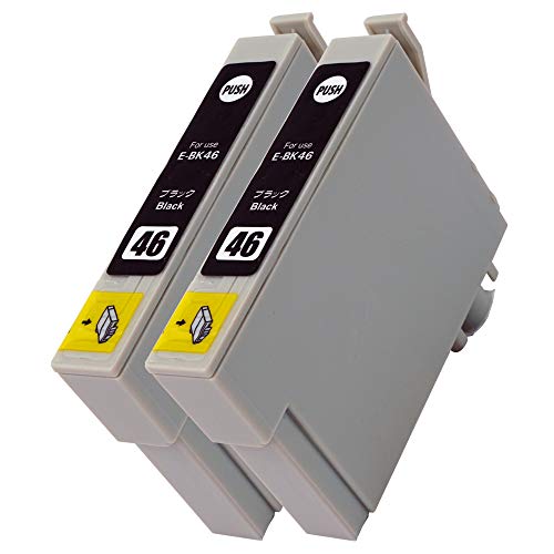 エプソン用互換インクカートリッジInc.com製 IC46- 2本セット サッカーボールインク 残量表示対応最新ICチップISO14001/ISO9001認証工場生産 国内梱包再検品 対応プリンター:PX-101 PX-401A PX-402A PX-501A PX-A620 PX-A640 PX-A720 PX-A740 PX-FA700 PX-V780
