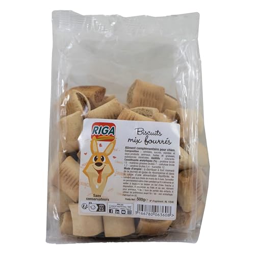 Riga - Biscotti mix ripieni – dolcetti croccanti e gustosi, a basso contenuto di grassi – 500 g