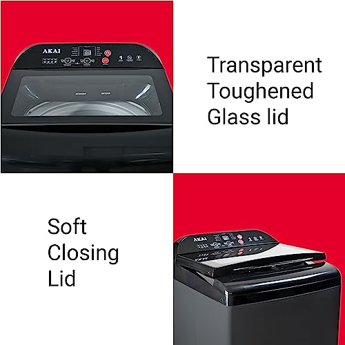 Image of Akai 8 Kg Fully-Automatic Top Loading Washing Machine (AKFA-80DBGR)