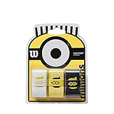 Wilson Unisex Adult Minions Pro Overgrip Griffb nder, Gelb - Minions, 3 St ck EU