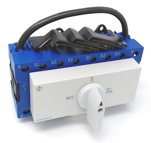 Kraus & Naimer KG40B K950 VE2 + F437 Commutateur 4 pôles 40 A avec position réseau 0 Fixation par encliquetage