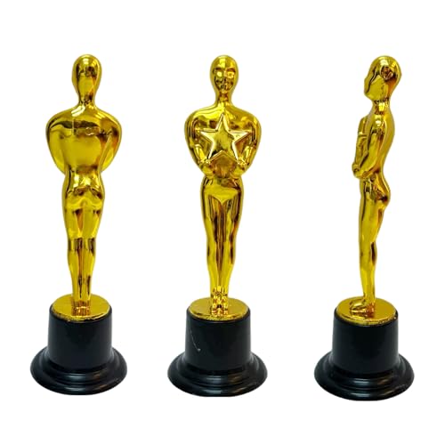 giftexpress 12-pack 634 gold award trophy award statues statues trophies for award ceremony appreciation gift pack of 12