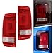 Tail Light Pair Set, Left Side & Right Tail Light for 2010-2020 Volkswagen VW Amarok, Tail Light Driving Brake Reverse Lights w/o Bulb (Bulb Not Included)