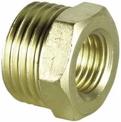 1/2" x 1/4" Male x Female Brass Reduction Nipple Union Fittings for Manometers