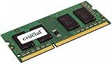 Crucial 2GB Single DDR3/DDR3L 1600 MT/S (PC3-12800) Unbuffered SODIMM 204-Pin Memory - CT25664BF160B