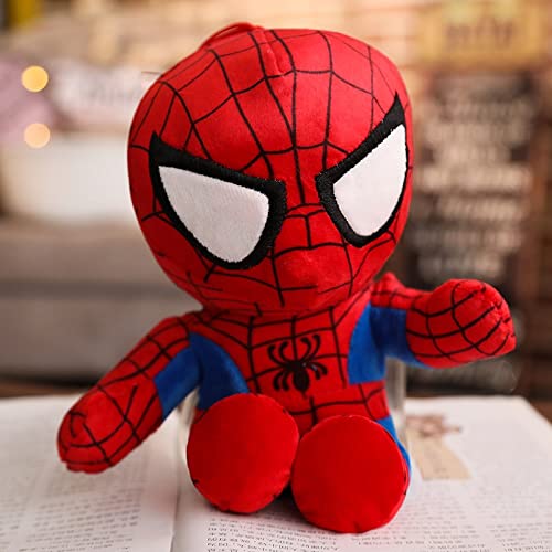 QNYH 1 Pieza 25-45 CM Genuino Spiderman Q versión Vengadores Peluche de Juguete Iron Man Capitán América héroe muñeca Juguete Cover