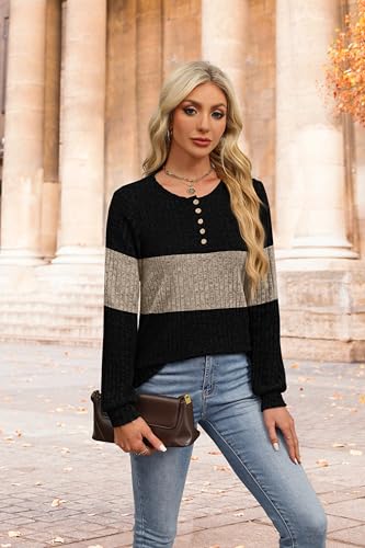 Image of XIEERDUO Sweater for Women Winter Clothing Long Sleeve Shirts Fall Fashion Must Haves Comfiest Airport Outfits Trendy