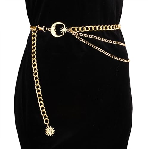 Women’s Layered Butterfly Waist Chain Belt Elegant Metal Body Jewelry for Dresses, Skirts & Trousers2