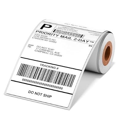 4x6 Thermal Labels, Shipping Address Label (Pack of 100 4x6 Roll Labels) - Compatible with JADENS, Phomemo, Rollo, Zebra, Omezizy and Other Thermal Printers