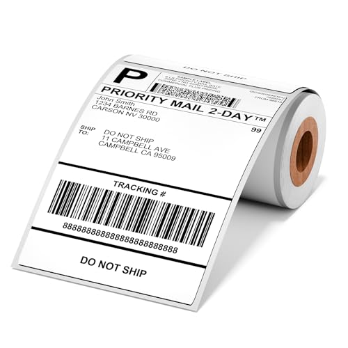 Image of 4x6 Thermal Labels, Shipping Address Label (Pack of 100 4x6 Roll Labels)