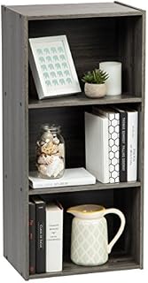 IRIS USA, Inc. TSB-3 3-Tier Wood Storage Shelf, Gray