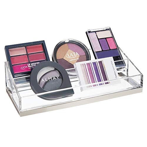 mDesign praktischer Kosmetik Organizer – dekorative Kosmetik Aufbewahrungsbox für Nagellack und Puder – Ablage mit 2… – Bild 6