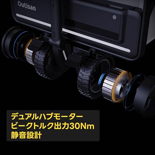 OUTISAN 電動キャリーワゴン＆バッテリー付 e-Wagon Air の商品画像 1