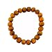 Hawaiian Jewelry Small Koa Wood Bead Elastic Bracelet - 8mm