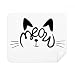 Cat Mewing Quote DIY Design Cleaning Cloth Screen Cleaner 2pcs Suede Fabric