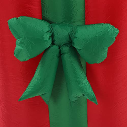 Decoração De Papai Noel Inflável Iluminada De Natal De 1,5 M/4,92 Pés, Design Durável E Autoinflável