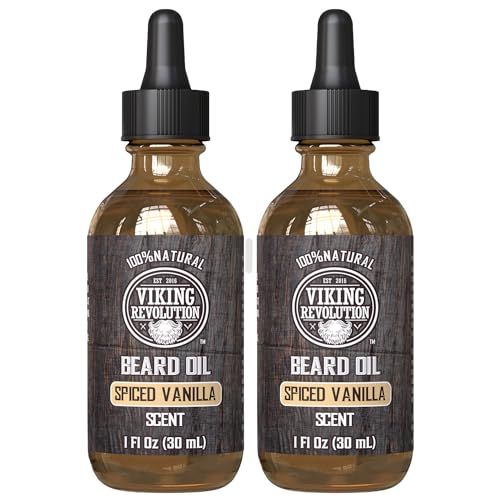 Image of Viking Revolution Beard Oil - Spiced Vanilla - 1 fl oz (2 Pack)