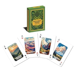 ASVP Shop National Parks Playing Cards – 54 Unique US Parks with Stunning Artwork – Travel & Camping Gift Deck for Nature Lovers, Hikers & Outdoor Enthusiasts