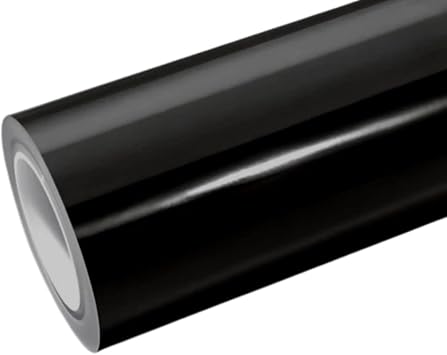RockRose Mirror Brushed Chrome Black Vinyl Wrap, Anti-Wrinkle, Air Release Automotive Bubble Wrap, Self Adhesive Car Vinyl Sticker DIY Decals 1FT x 10FT