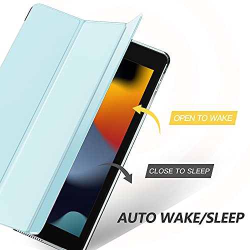 Image of Moko Smart Case for iPad 9th / 8th / 7th Generation Case 10.2 Inch, Sky Blue