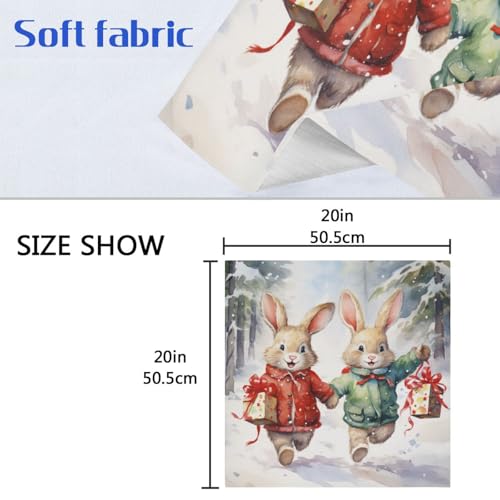 Servilletas de tela multicolor pack 6 20x20 in miniatura 6