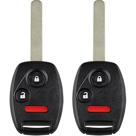 2Pcs Key Fob for Honda:Keyless Entry Remote Control for Honda Accord Crosstour,for Honda CR-V,for Honda CR-Z,for Honda Fit,for Honda Insight,313.8MHz,MLBHLIK-1T Cover