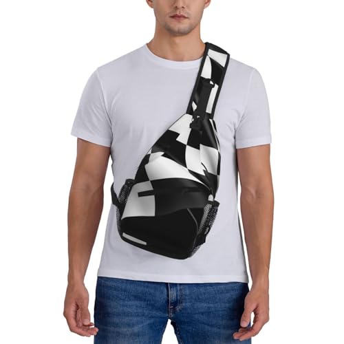 Bolso tipo bandolera negro para senderismo y viaje miniatura 2